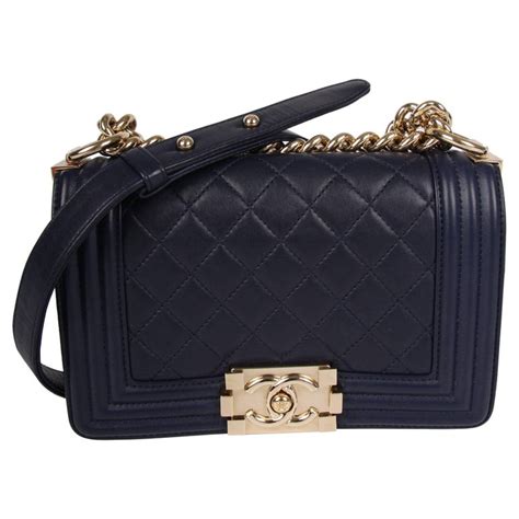 chanel mini boy bag blue|chanel boyfriend bag small.